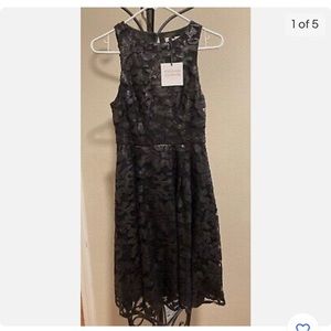 Portmans Signature Dress - Black Floral Sequin Design - Size AUS 8 - Brand NEW